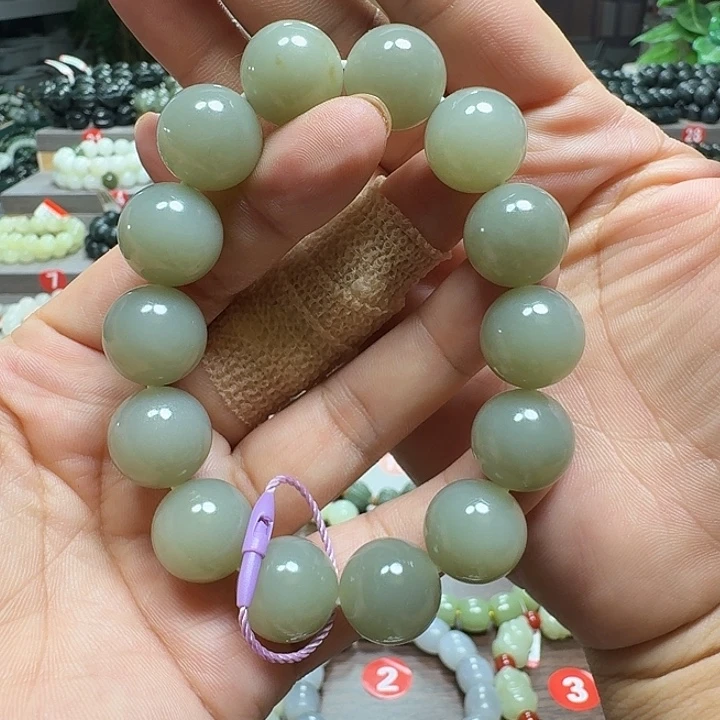 未镶嵌手链和田玉新疆且末蓝卡16