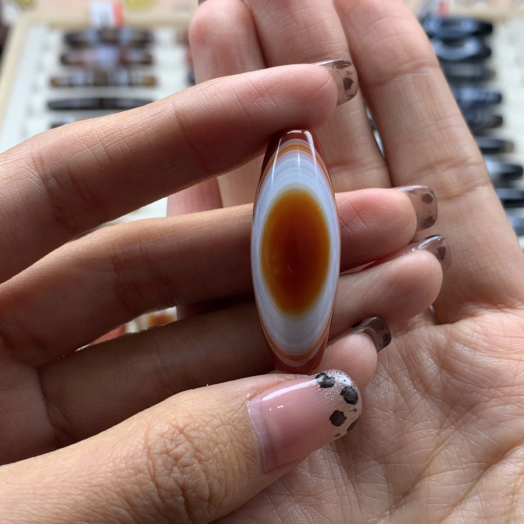 玛瑙/玉髓手链未镶嵌心**旧