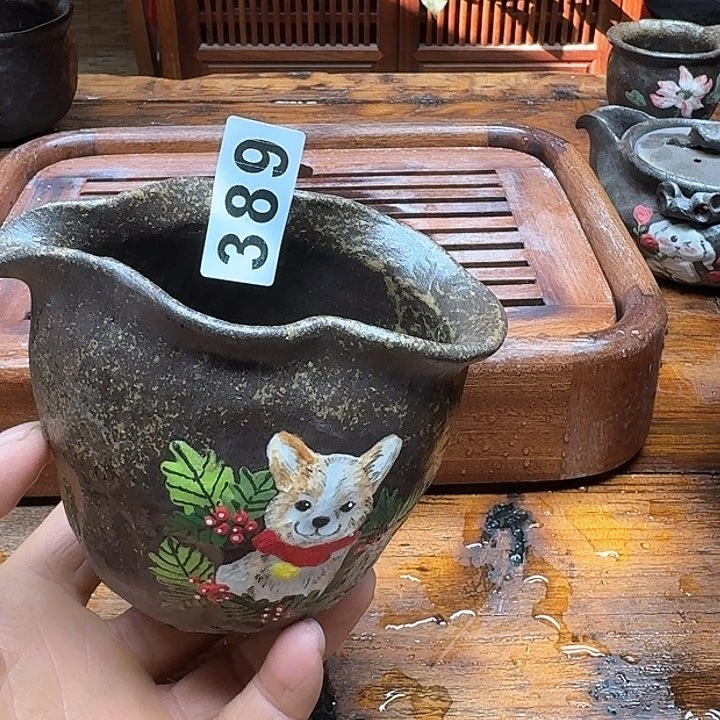 纯手工制作粗陶茶具