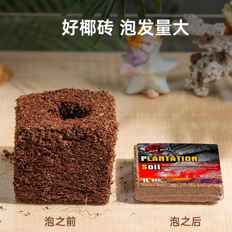 宠维奥爬宠专用椰土乌龟冬眠土角蛙寄居蟹蜘蛛保湿垫材爬虫用品