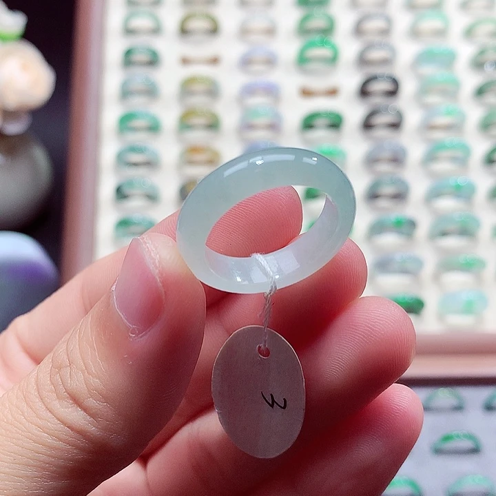 翡翠未镶嵌戒指21号