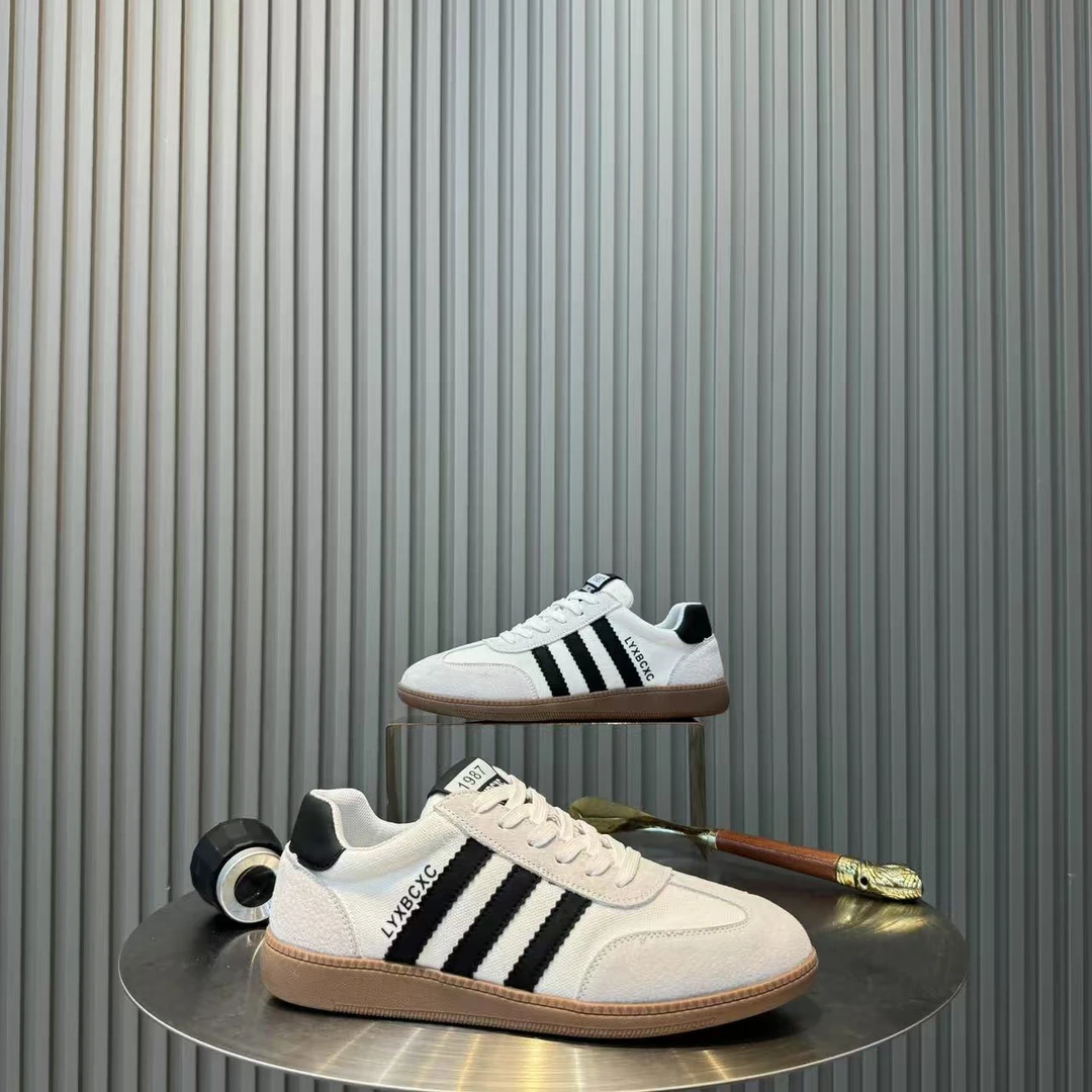 百搭时尚潮鞋低帮系带纯色春夏季新款休闲鞋日常男鞋