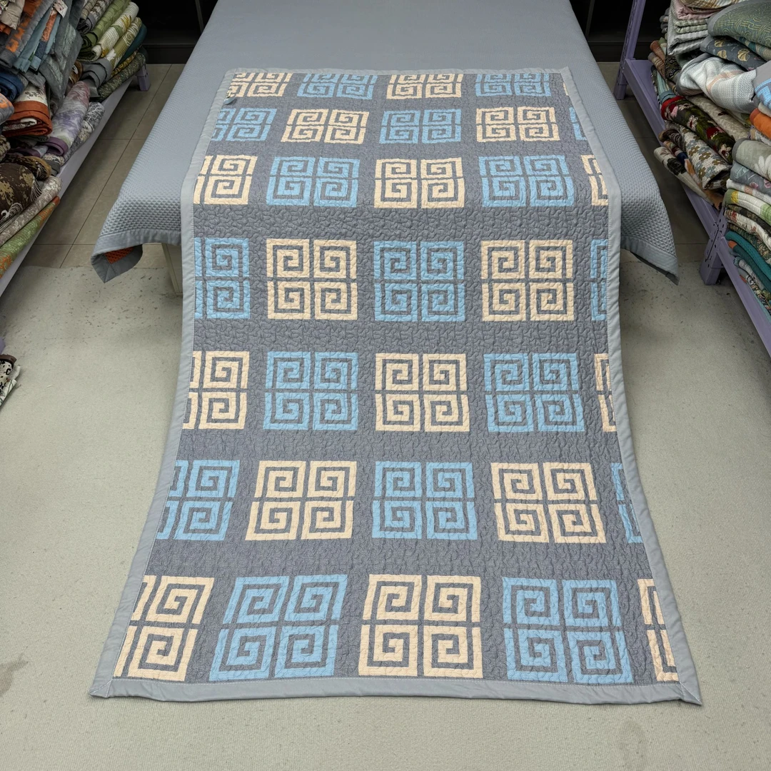 宫廷格120*220cm原棉木棉床盖加厚四季沙发垫学生宿舍床垫防滑