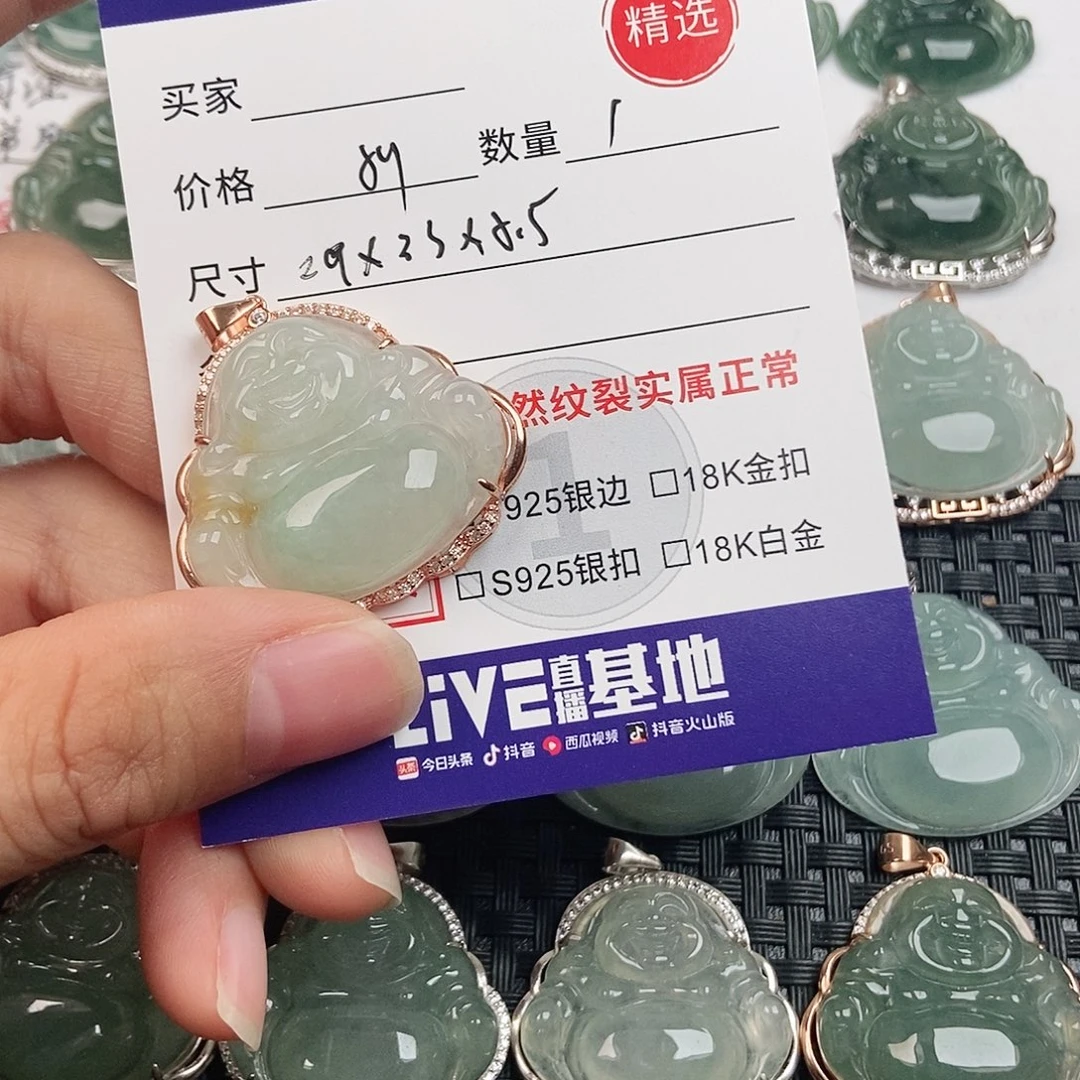 翡翠银S925镶嵌颈饰