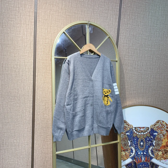 UU087孕妇灰色毛衣开衫90-145