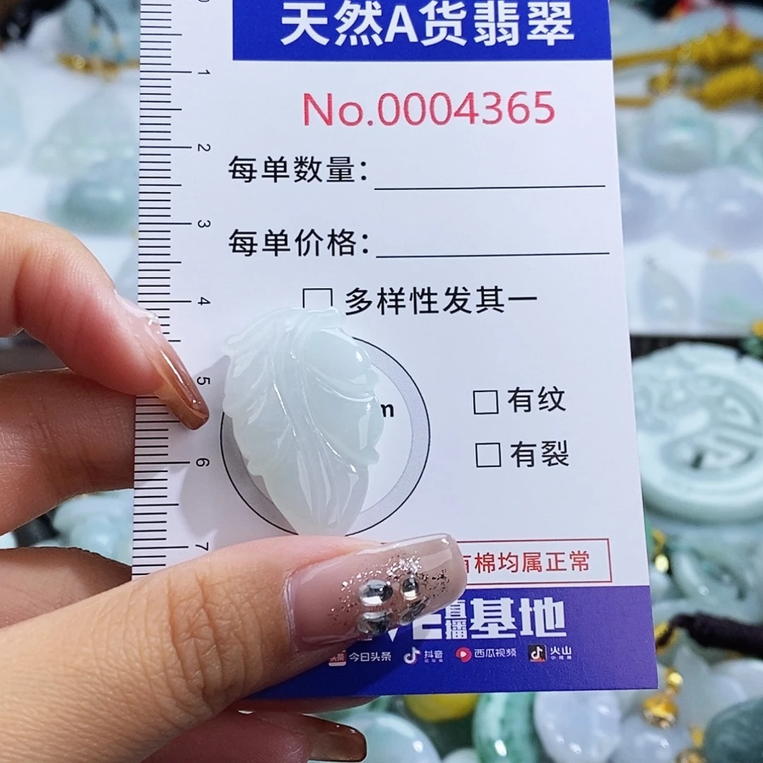 翡翠未镶嵌颈饰4365