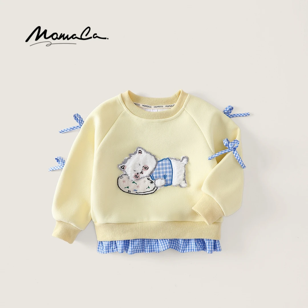 MOMOCO秋季新款女童潮流可爱卡通卫衣77730232021