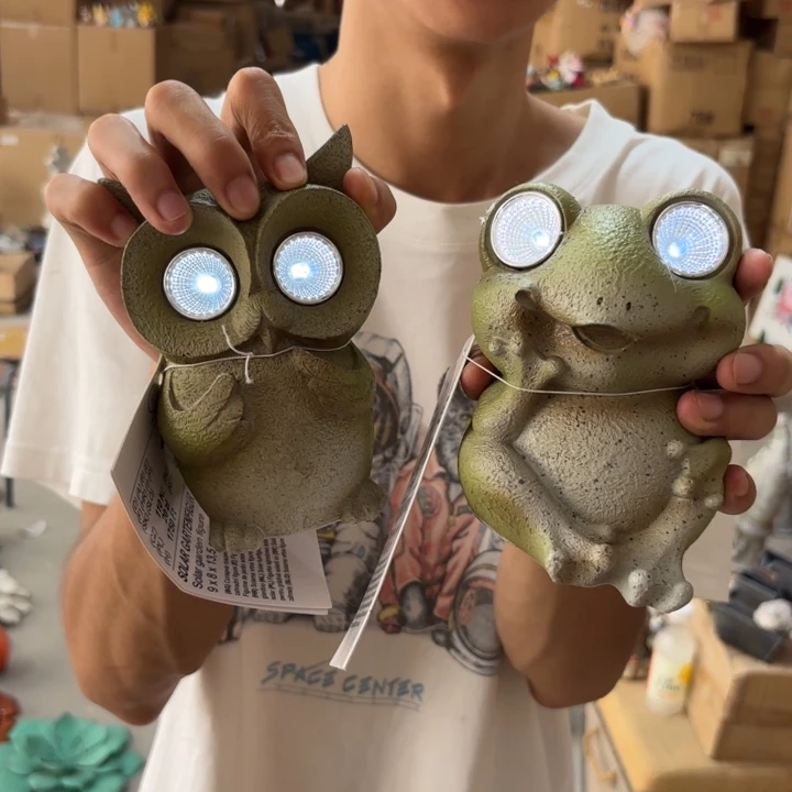 摆件样品样品样品青蛙猫头鹰