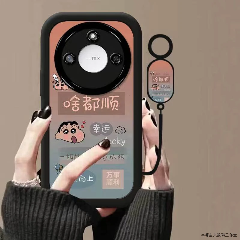 适用于华为荣耀x70手机壳pro文字brp-an00软honorx60保护套5g镜头