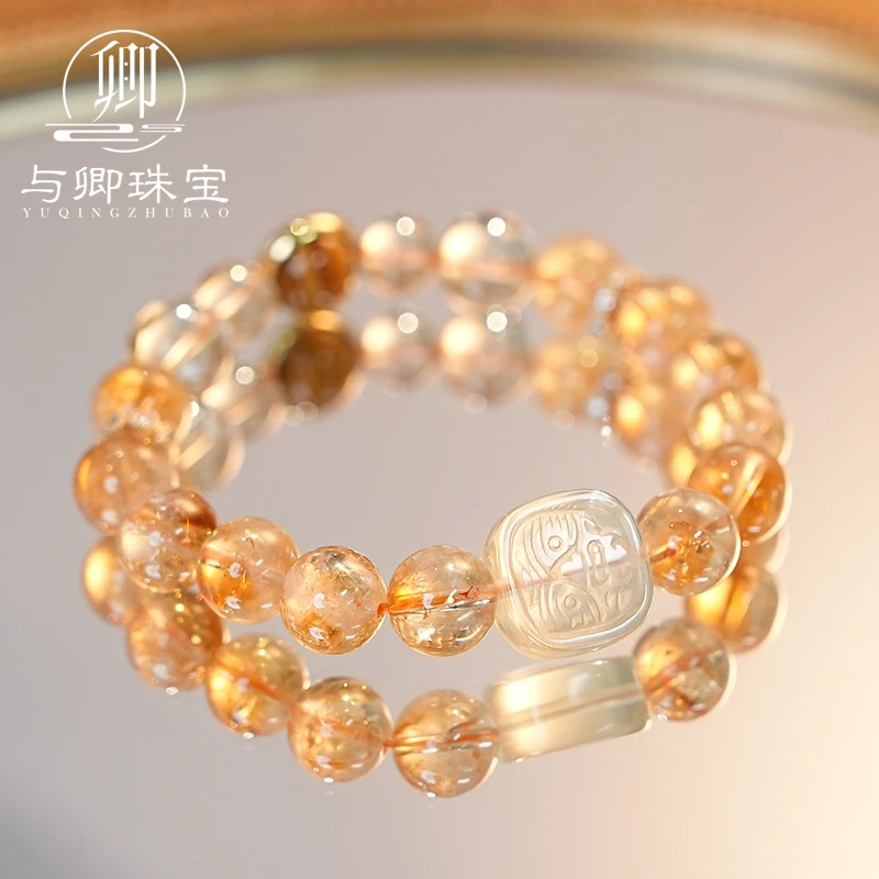 【富九州】与卿珠宝 黄塔晶➕黄水晶➕虎眼石➕扎吉拉姆柠檬晶水晶手串
