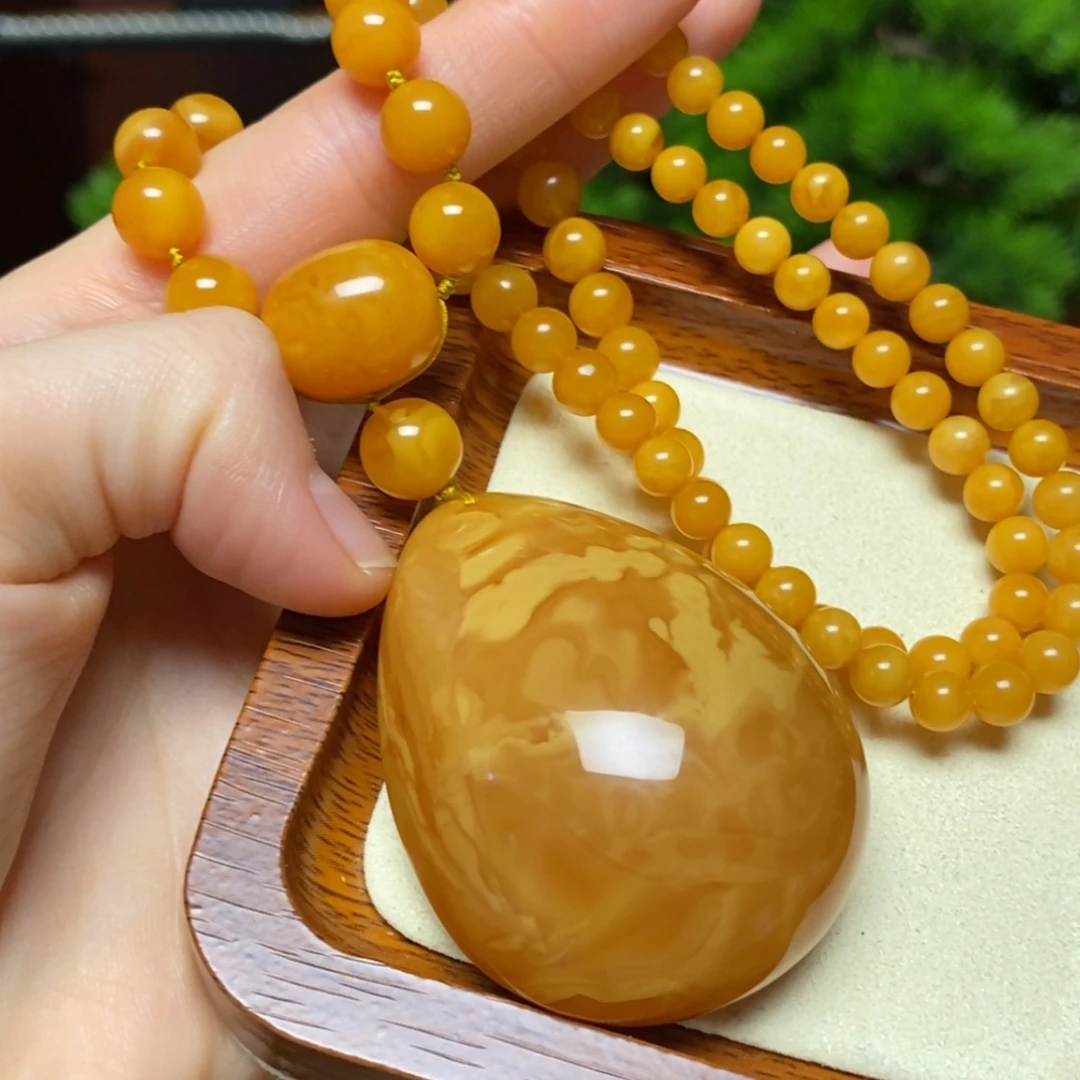 【闪购商品】蜜蜡颈饰未镶嵌项链