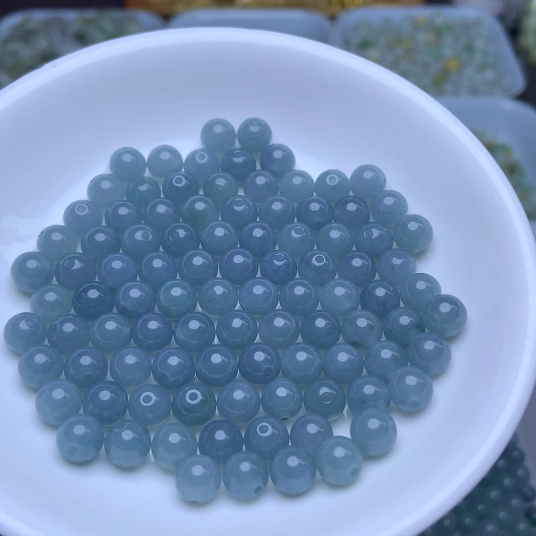 未镶嵌手链翡翠卡7冰蓝水20个