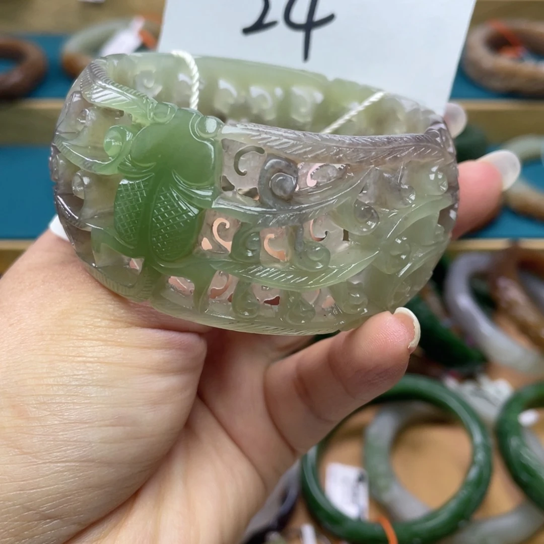 未镶嵌手镯和田玉圈口61