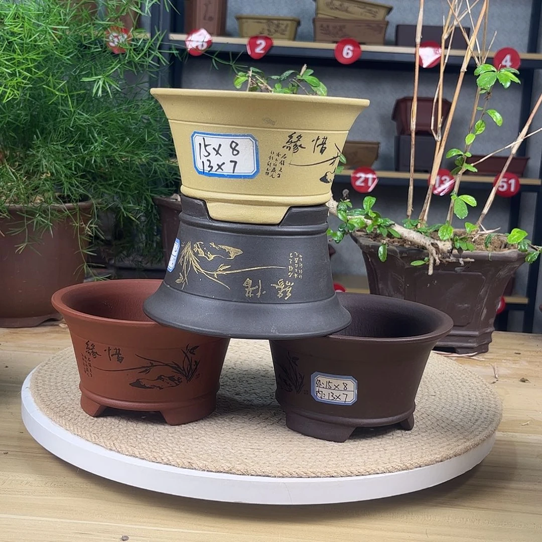 紫砂花盆紫砂花盆