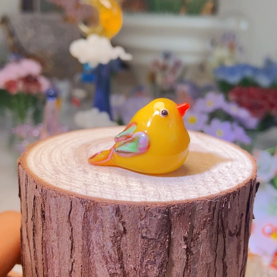 琉璃手工艺品小鸟