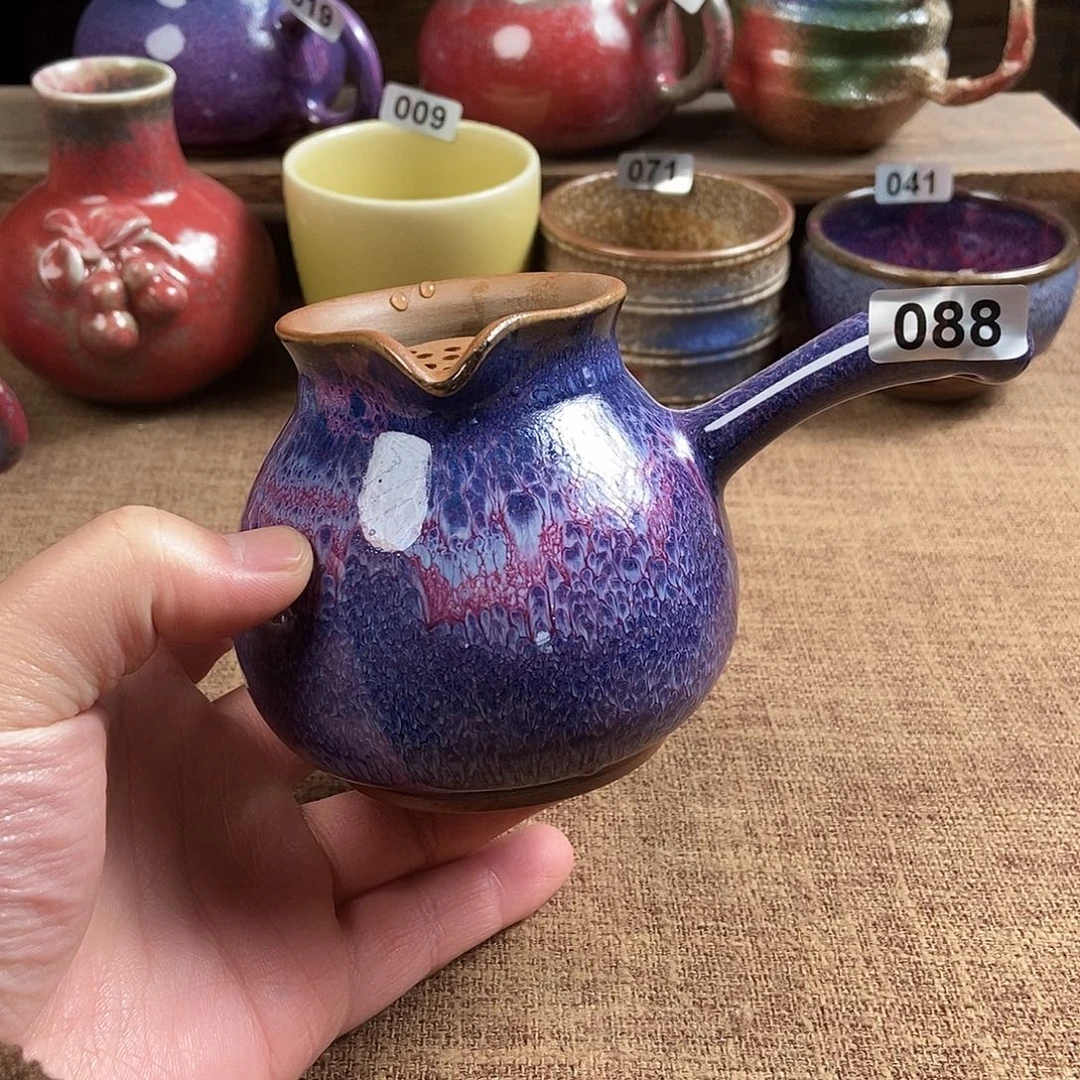 瓷片钧瓷茶壶茶具