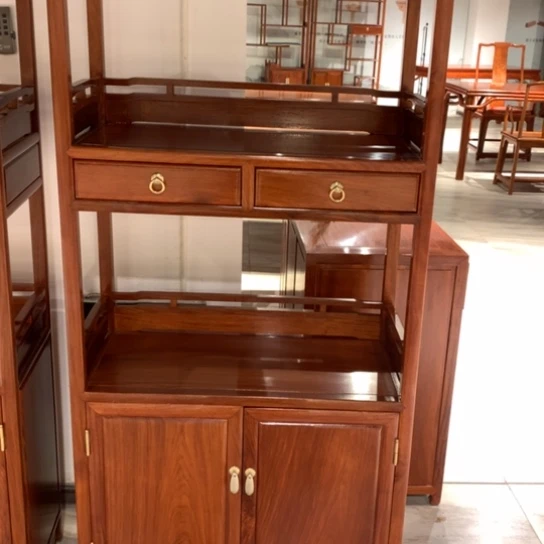 紫檀木类家具大**1缅花158层架