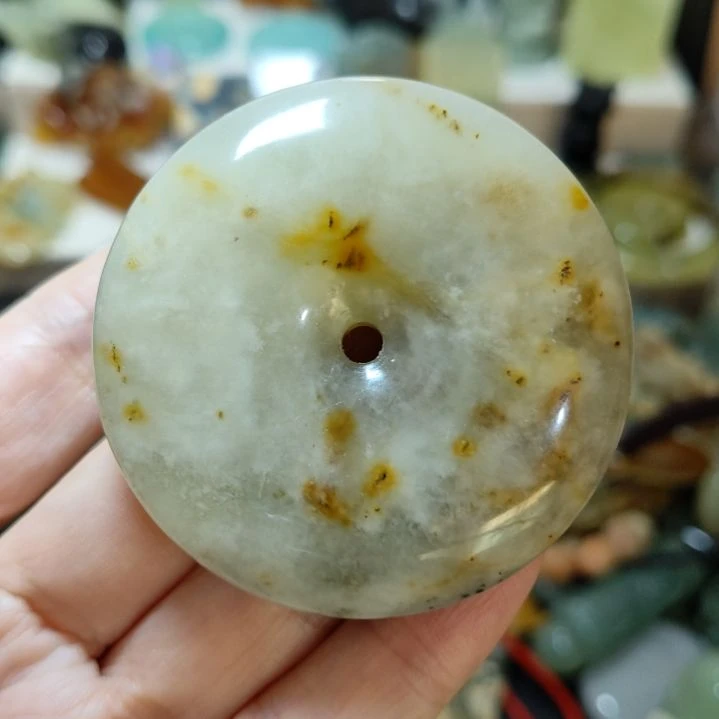 岫玉未镶嵌手把件款式