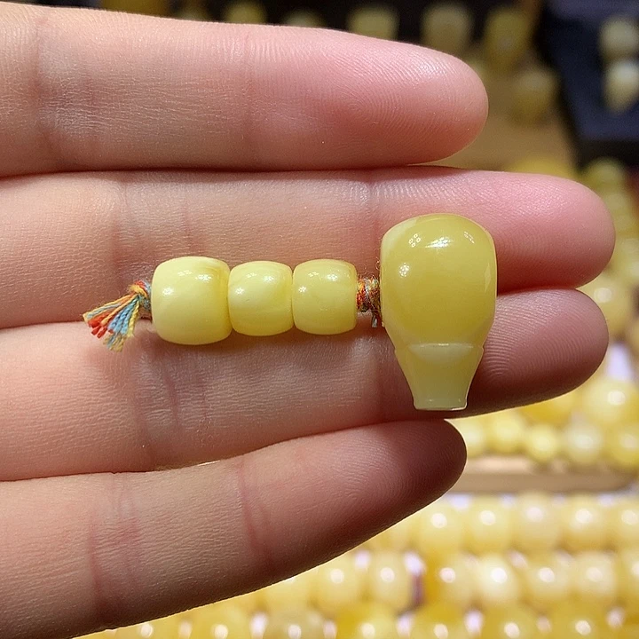 蜜蜡未镶嵌裸石天然原矿白花蜜蜡套装8-11.6左右