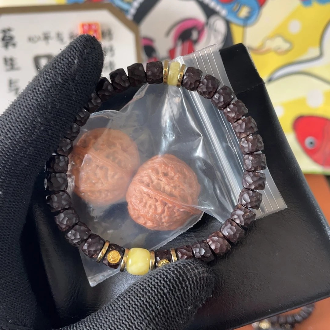 椰蒂手串8无相双腊，核桃