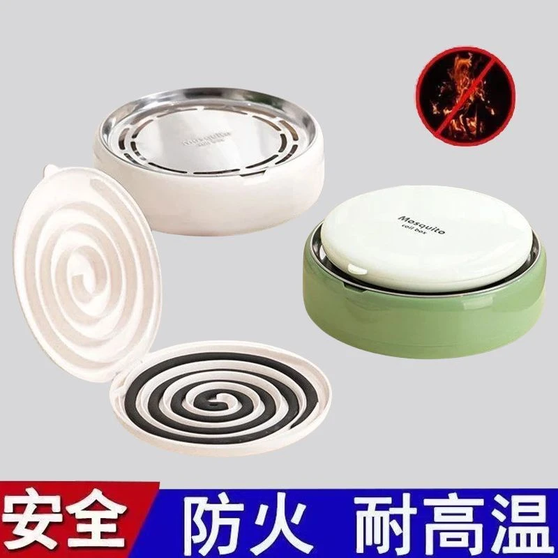 创意蚊香盒多功能网格蚊香盘新款带立体锯齿防潮托盘防烫隔热盘盒