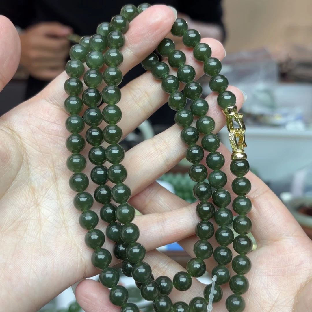 和田玉未镶嵌手链