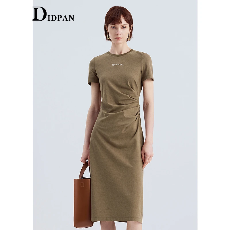 IDPAN短袖连衣裙D3F2L93059