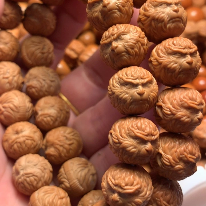 【闪购商品】猴头核桃吊坠一****?悟空