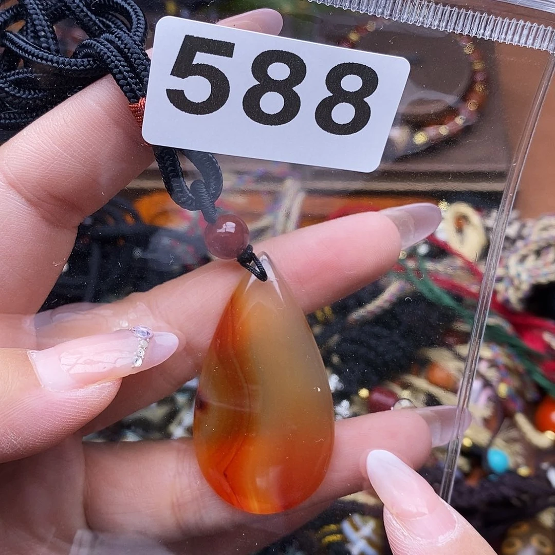 玛瑙/玉髓颈饰足银镀金镶嵌