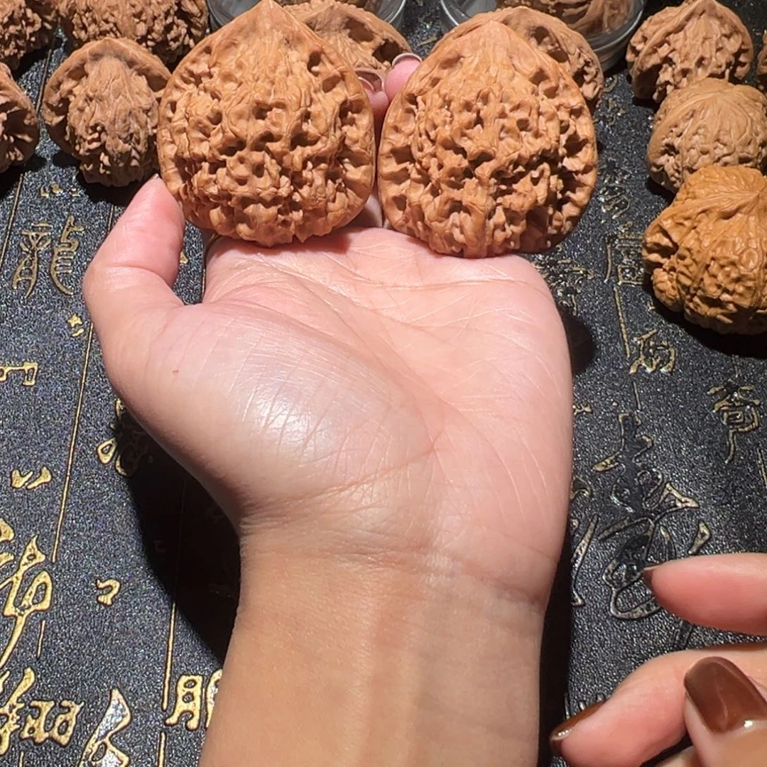 文玩核桃吊坠官帽46手把件80