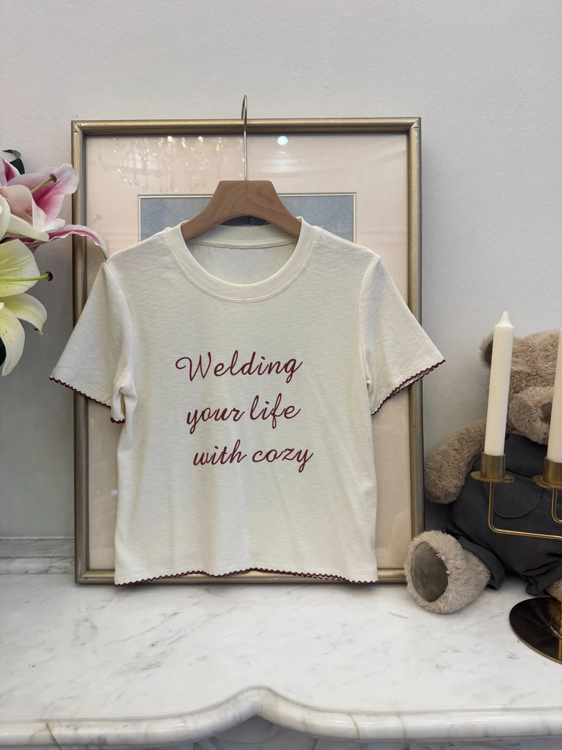 短袖字母T恤742#