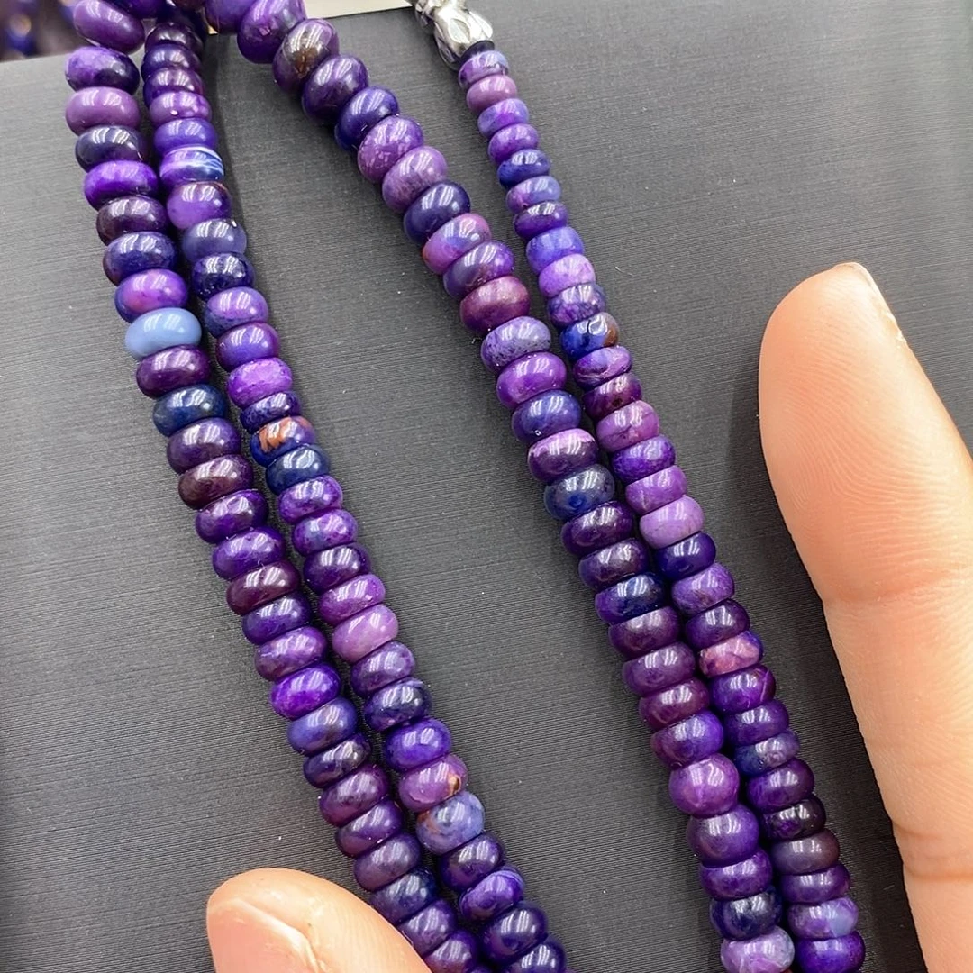 未镶嵌苏纪石（舒俱来）项链帝王紫算盘项链