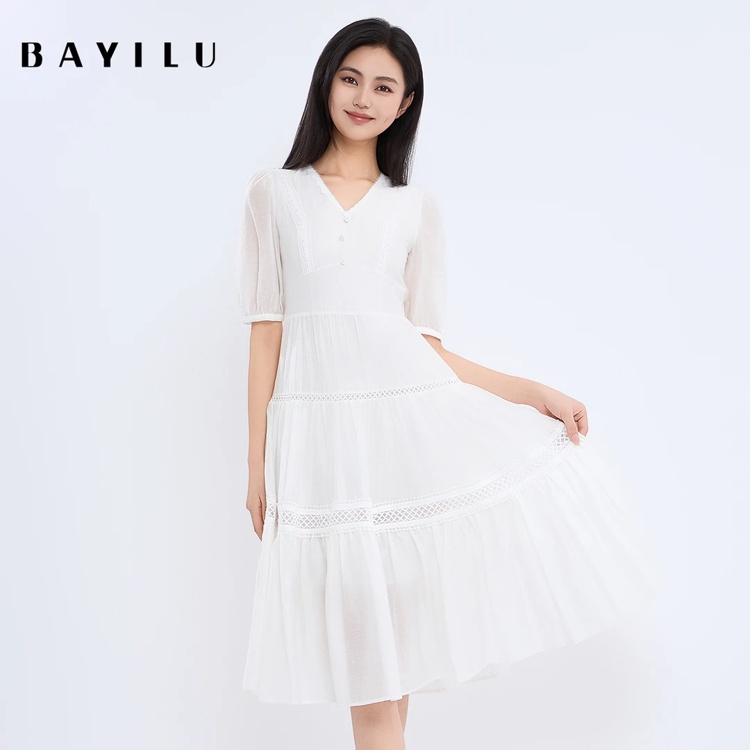 【诗语粉丝专享】芭依璐女装夏季新款时尚连衣裙95L7318Z