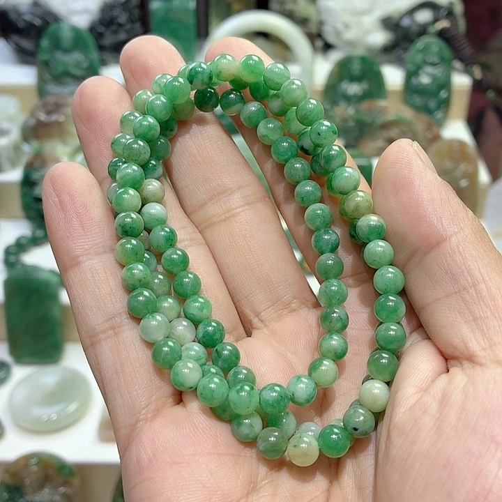 独山玉未镶嵌手串卡6 108颗