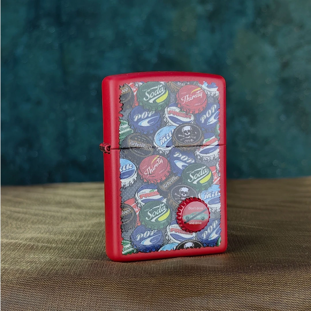 ZIPPO 打火机正品  233-C可乐畅饮开杯 1485【大白专属】