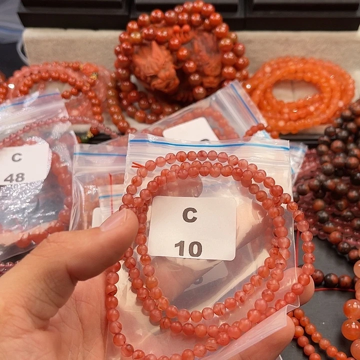 南红玛瑙未镶嵌多样性发货默认微瑕称重5mm