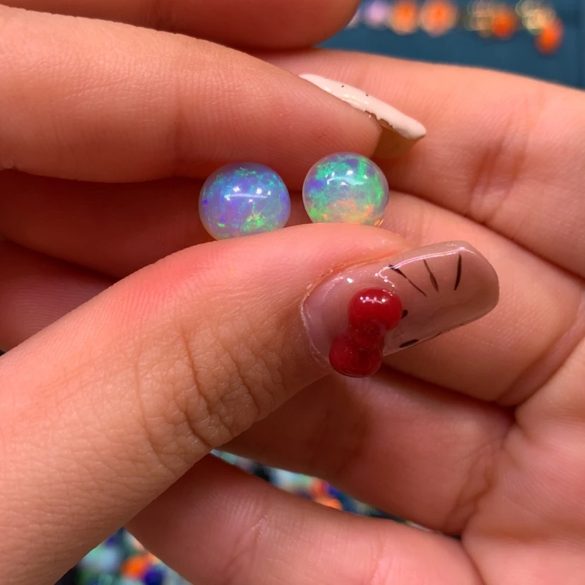 【闪购商品】欧泊裸石定制银S925镶嵌小*