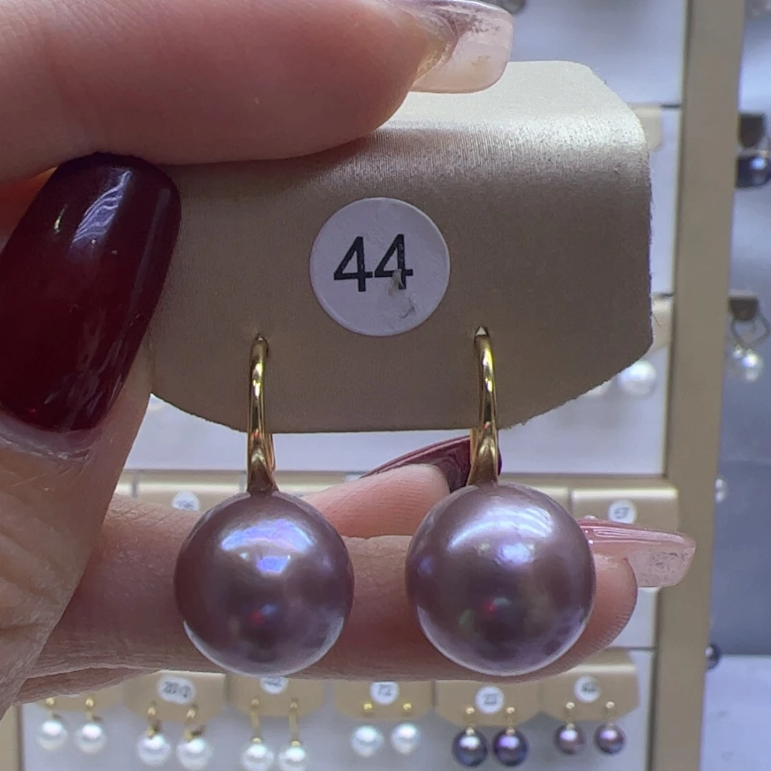 淡水珍珠耳饰银S925镶嵌