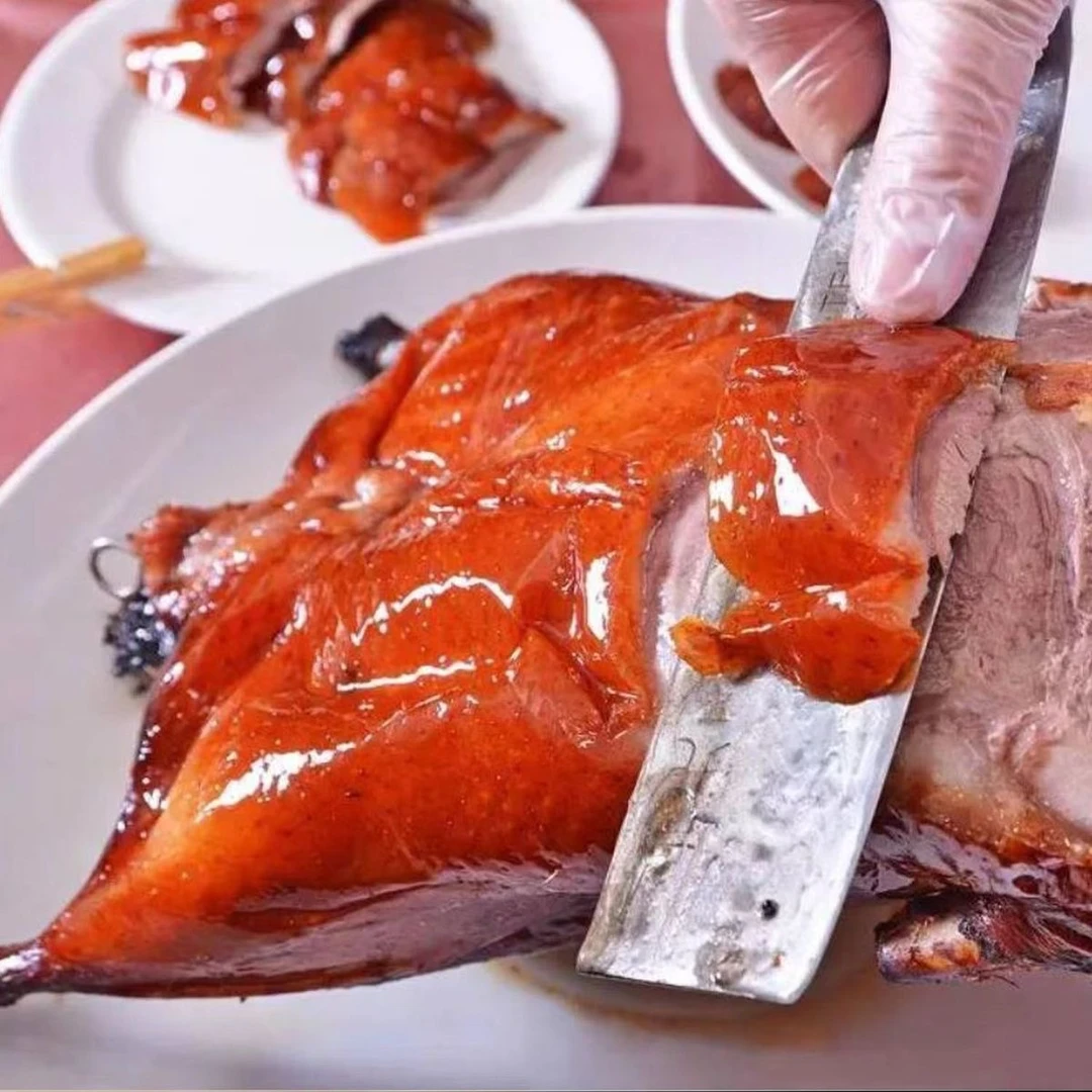 正宗港式深井脆皮烧鸭！3斤4整只烧腊开袋加热即食解馋广东烧鹅