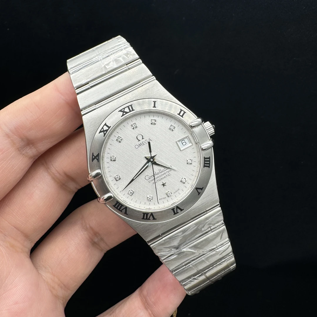 99新 Omega/欧米茄 星座系列 闲置未使用 三代白盘内钻 男士机械