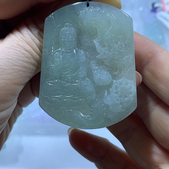 翡翠未镶嵌颈饰天然翡翠A货吊坠