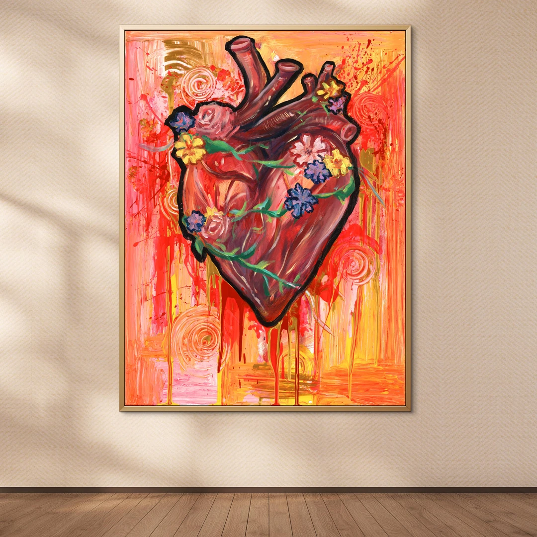 【心花怒放】精品原创艺术微喷版画