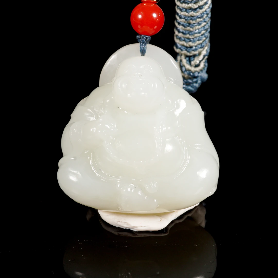 LOT.019羊脂白玉人物吊坠/X3848