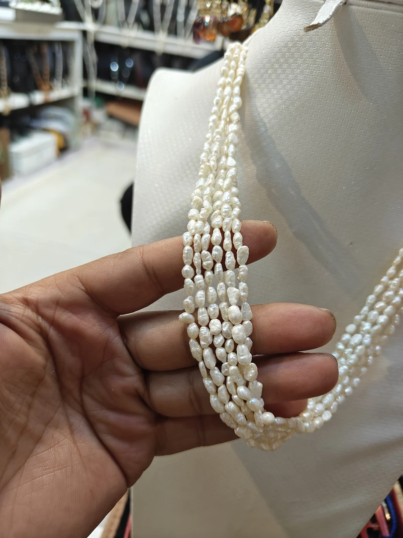 不锈钢项链  ئوتتۇز يىلنىڭ ئالدىدىكى بۇغداي، مەرۋايىت.