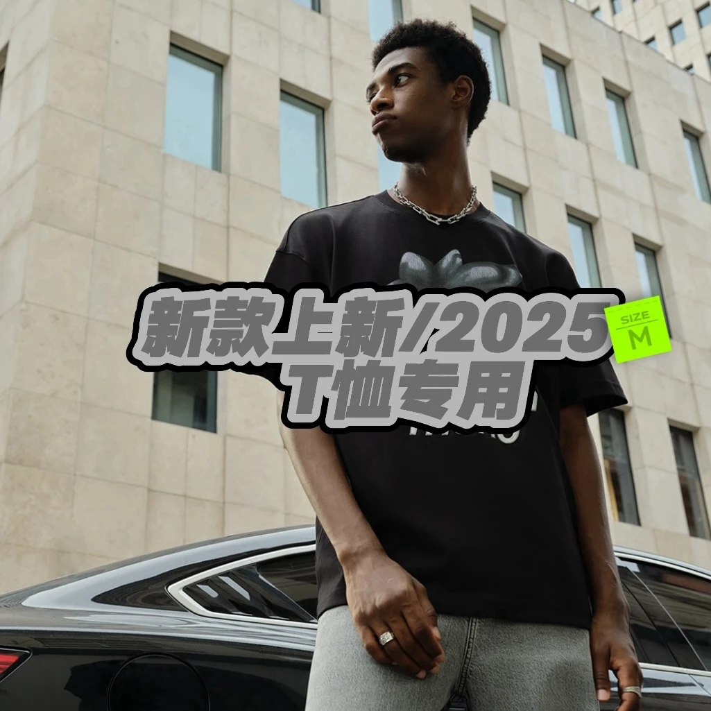 2025新款男士断货上衣休闲百搭T恤链链