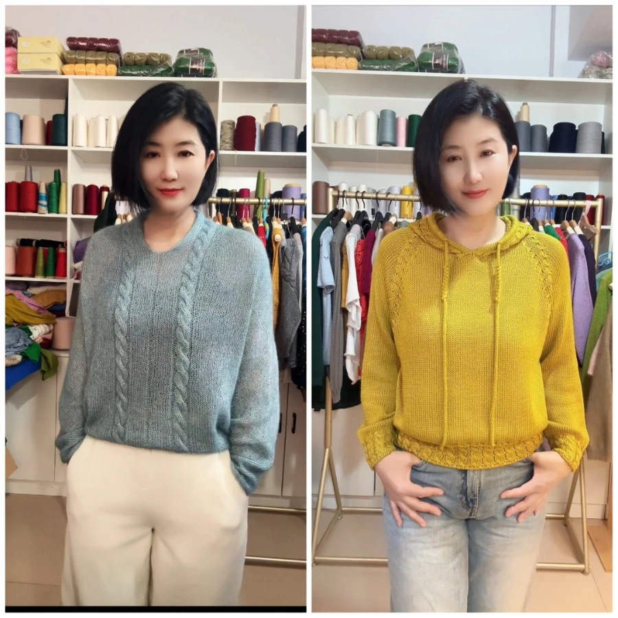 前后两穿蝙蝠衫,休闲帽衫两款教程