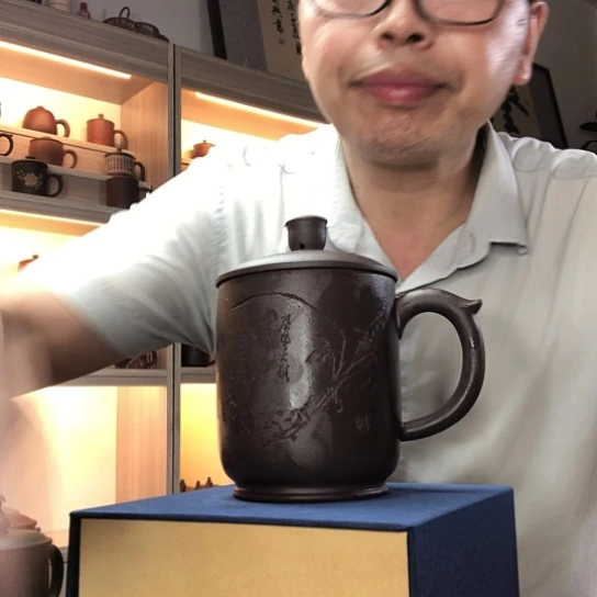 茶杯紫泥微瑕容量500