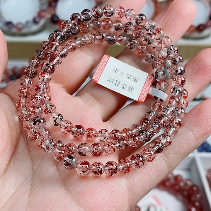 水晶手链未镶嵌毒液多圈