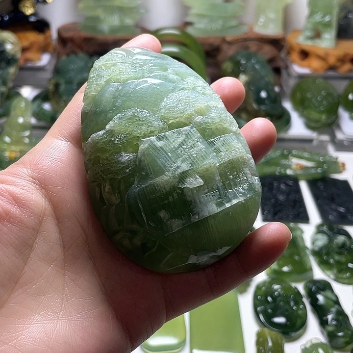 蛇纹石玉手把未镶嵌