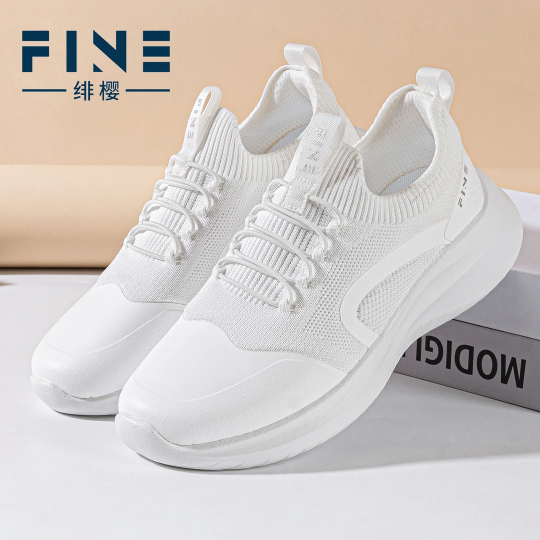 绯樱运动护士鞋夏季凉鞋高弹底透气防臭不累脚医护工作鞋白色休闲